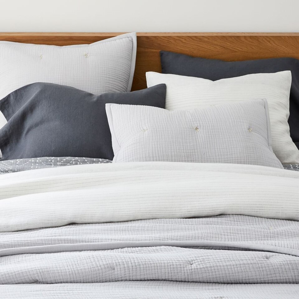 Dreamy Gauze Cotton Bedspread & Pillowcases west elm United Kingdom